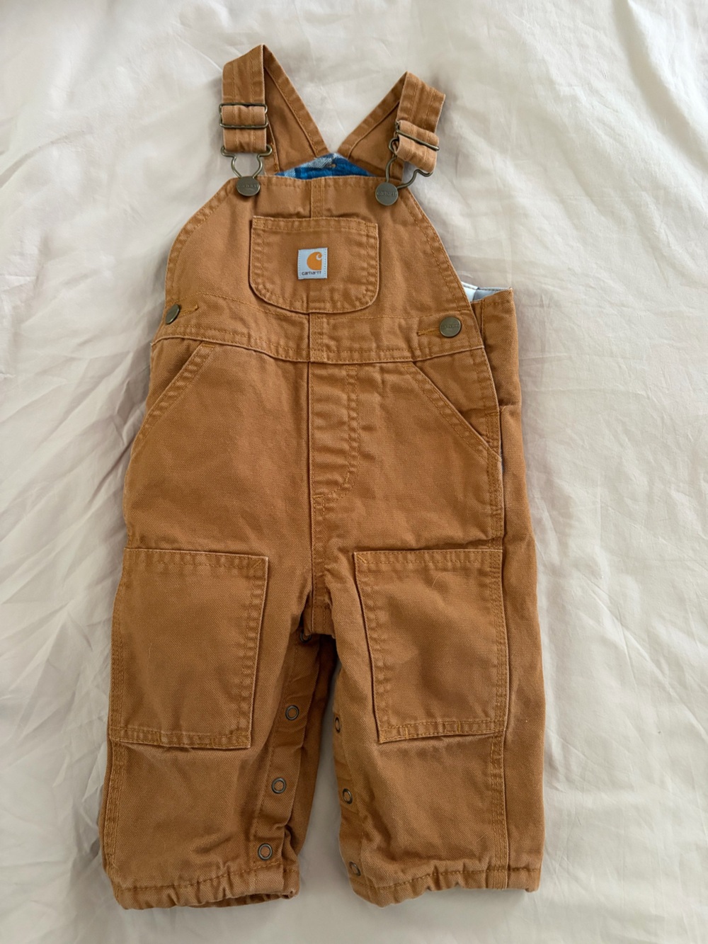 Carhartt Kids' Brown Duck Bib Overalls